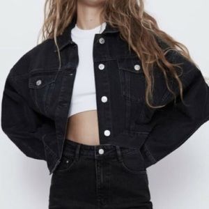 Zara Black Jean Jacket